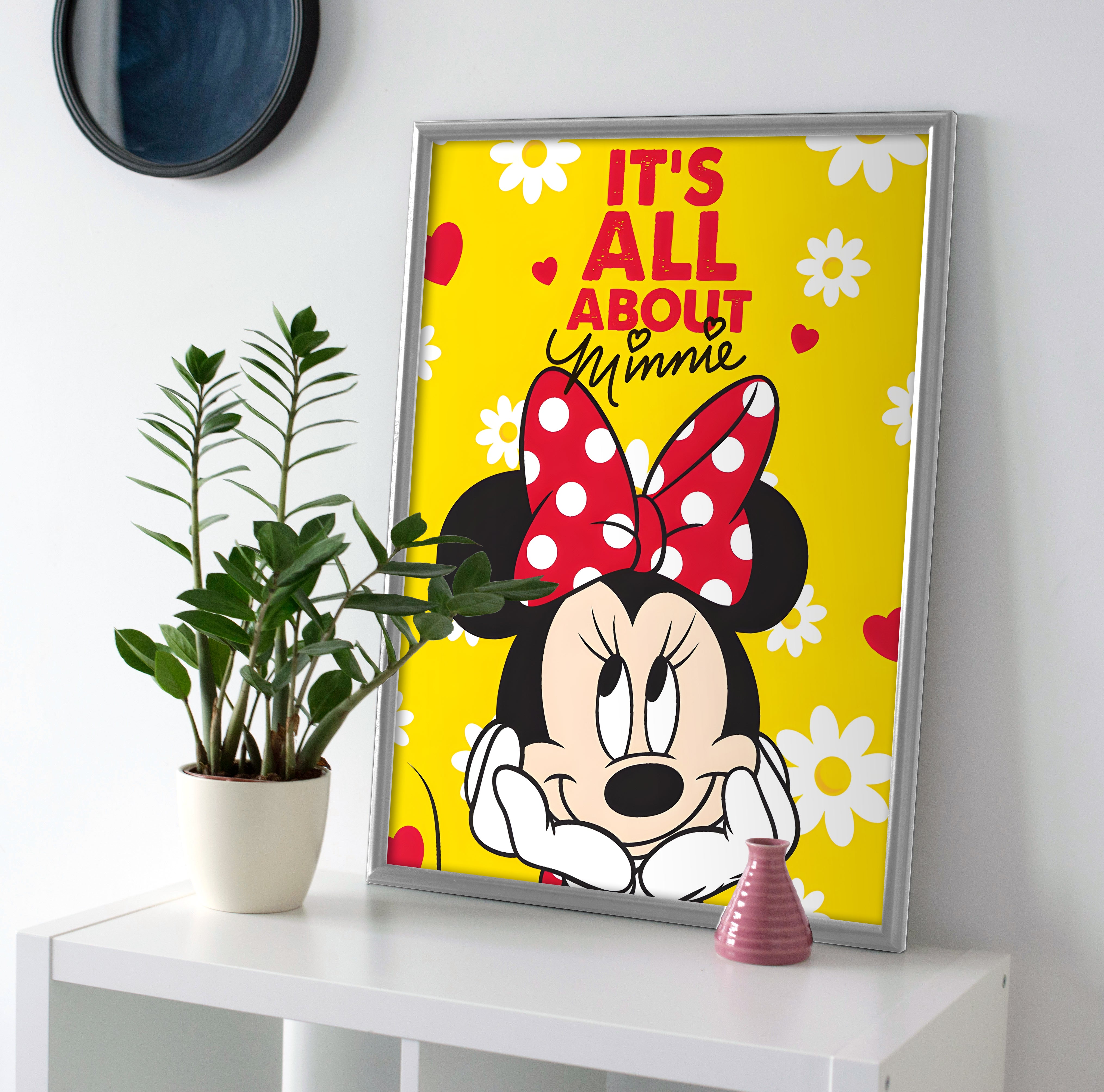 It's All About Minnie Mouse Poster or Canvas Print Wall Art disney decor